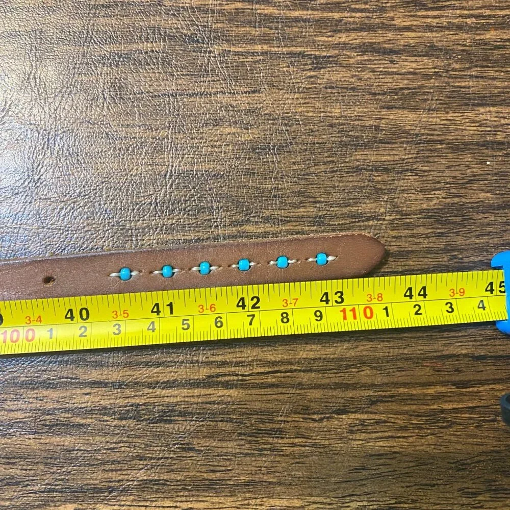 Western Genuine Leather Brown Belt Women Sz Large Waist 36